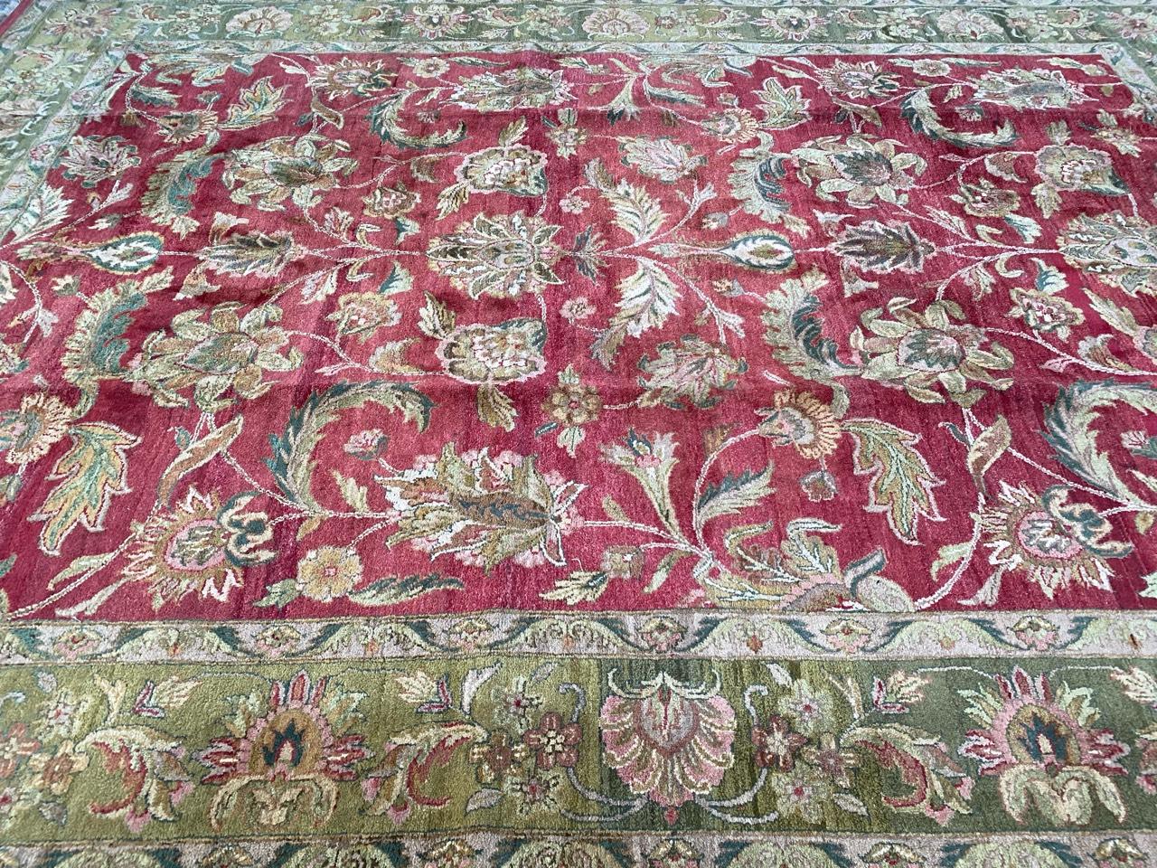 Bobyrug’s Wonderful Large Agra Carpet For Sale 7