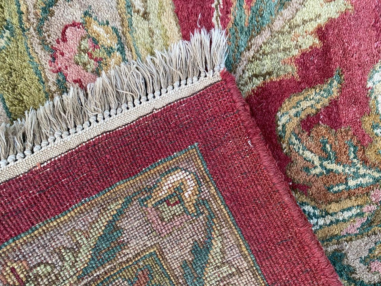 Bobyrug’s Wonderful Large Agra Carpet For Sale 8