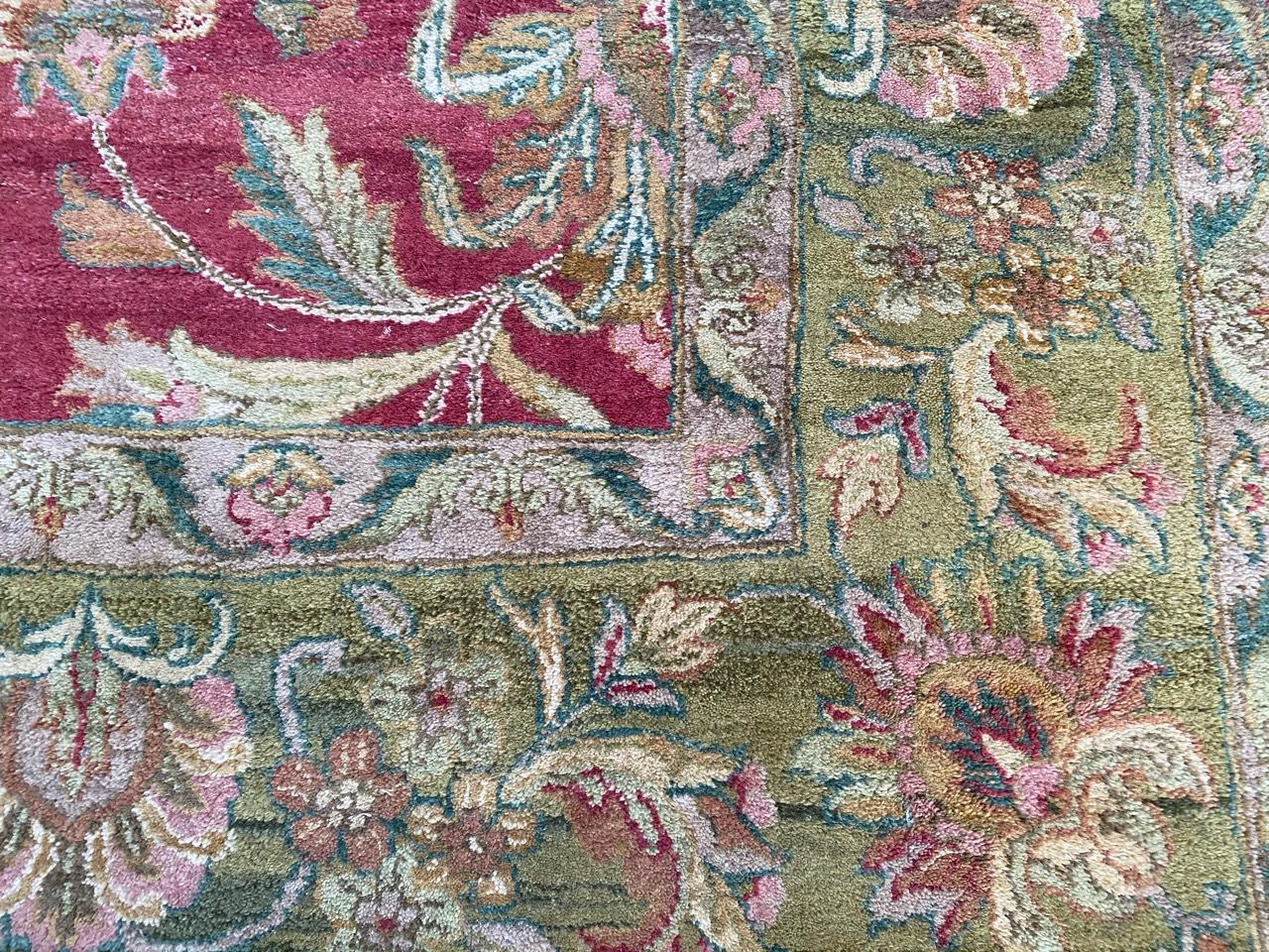 Hand-Knotted Wonderful Large Agra Carpet