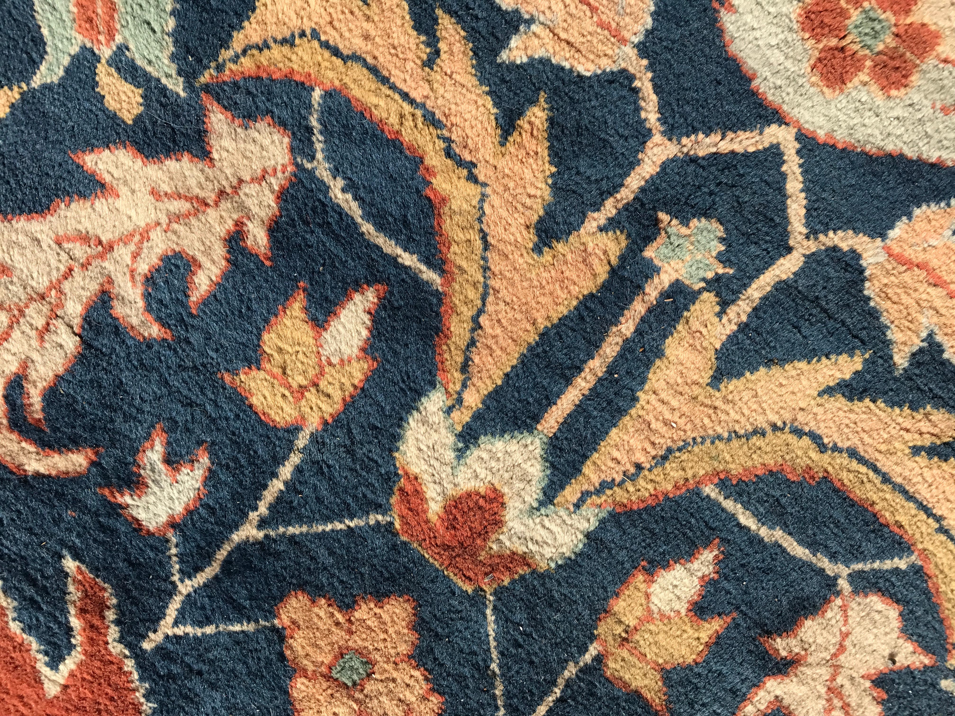 Bobyrug's Wunderschöner großer und feiner Mahal Style Teppich im Angebot 3