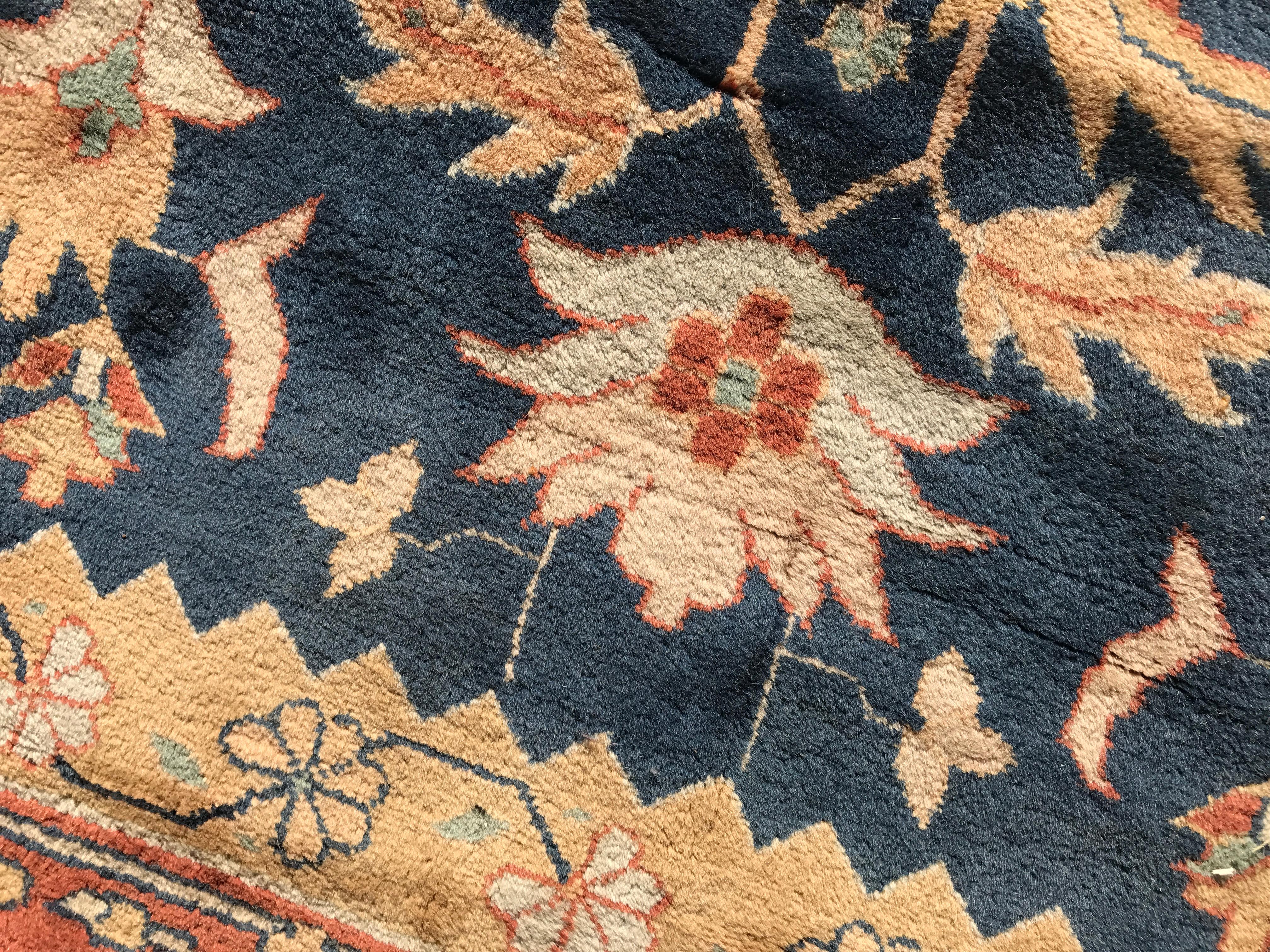 Bobyrug's Wunderschöner großer und feiner Mahal Style Teppich (Sultanabad) im Angebot