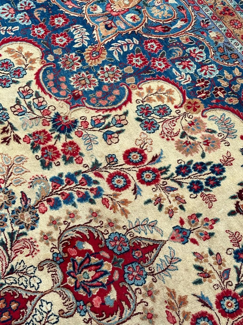 Meraviglioso tappeto Moud vintage di grandi dimensioni e di pregio in vendita 10