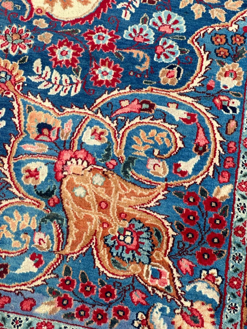 Annodato a mano Meraviglioso tappeto Moud vintage di grandi dimensioni e di pregio in vendita