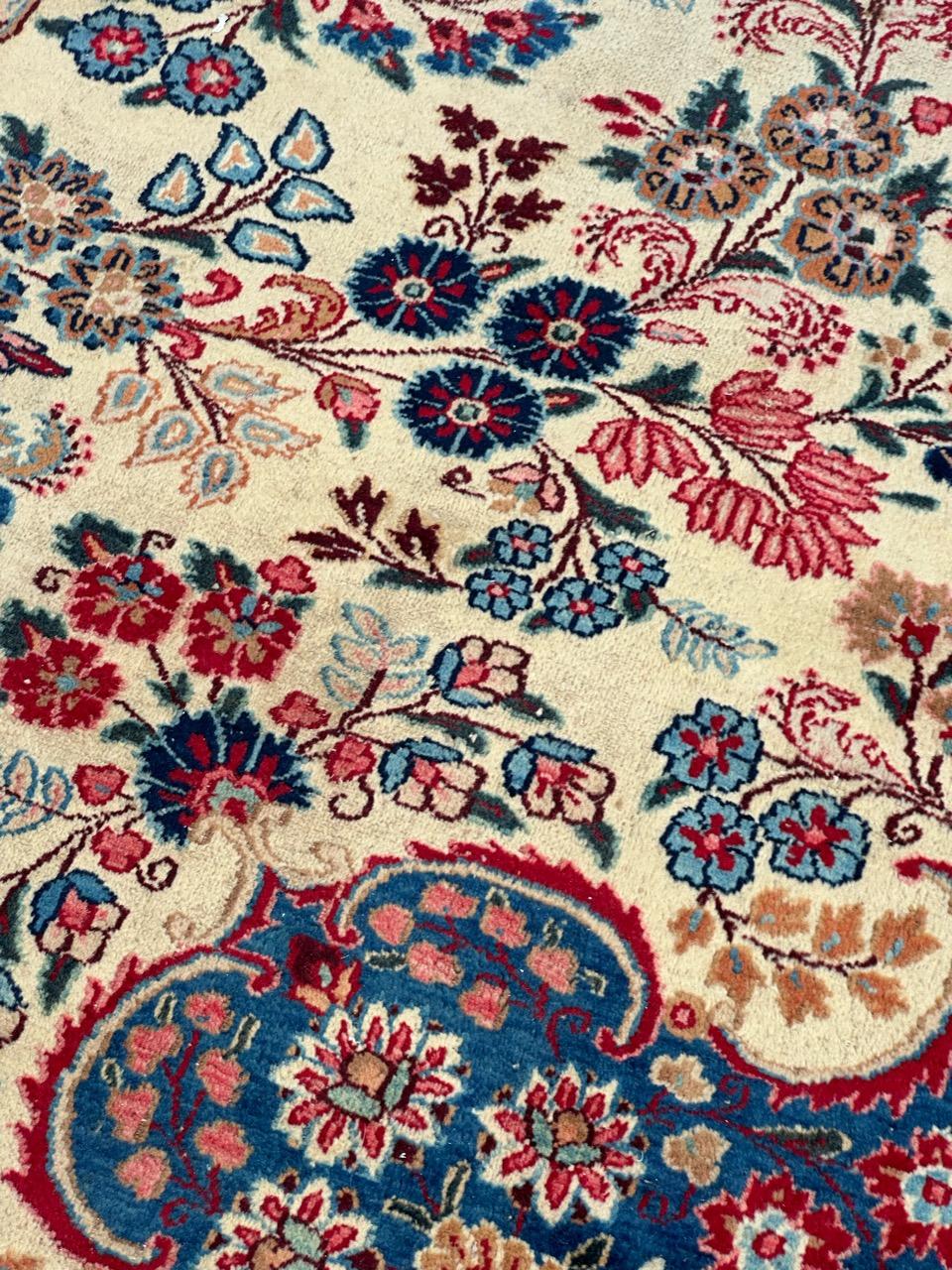 Meraviglioso tappeto Moud vintage di grandi dimensioni e di pregio In condizioni buone in vendita a Saint Ouen, FR