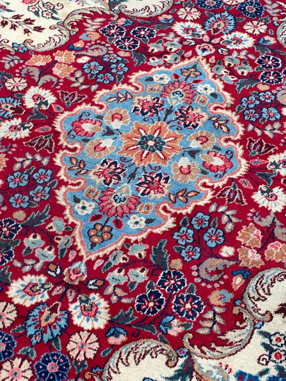 XX secolo Meraviglioso tappeto Moud vintage di grandi dimensioni e di pregio in vendita