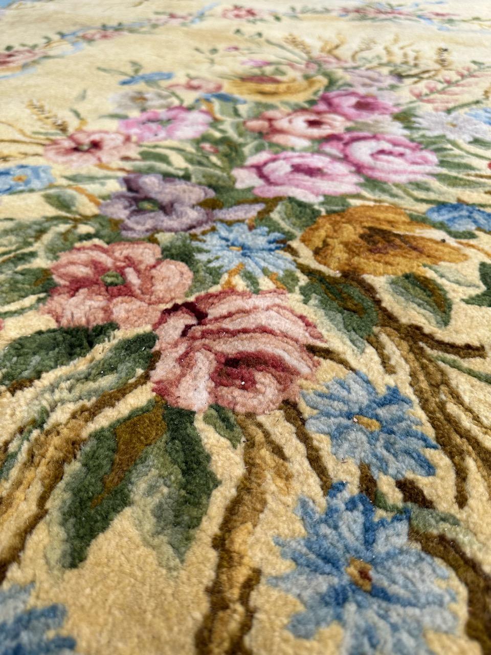 Bobyrug's Wonderful large antique fine french savonnerie rug rug en vente 4