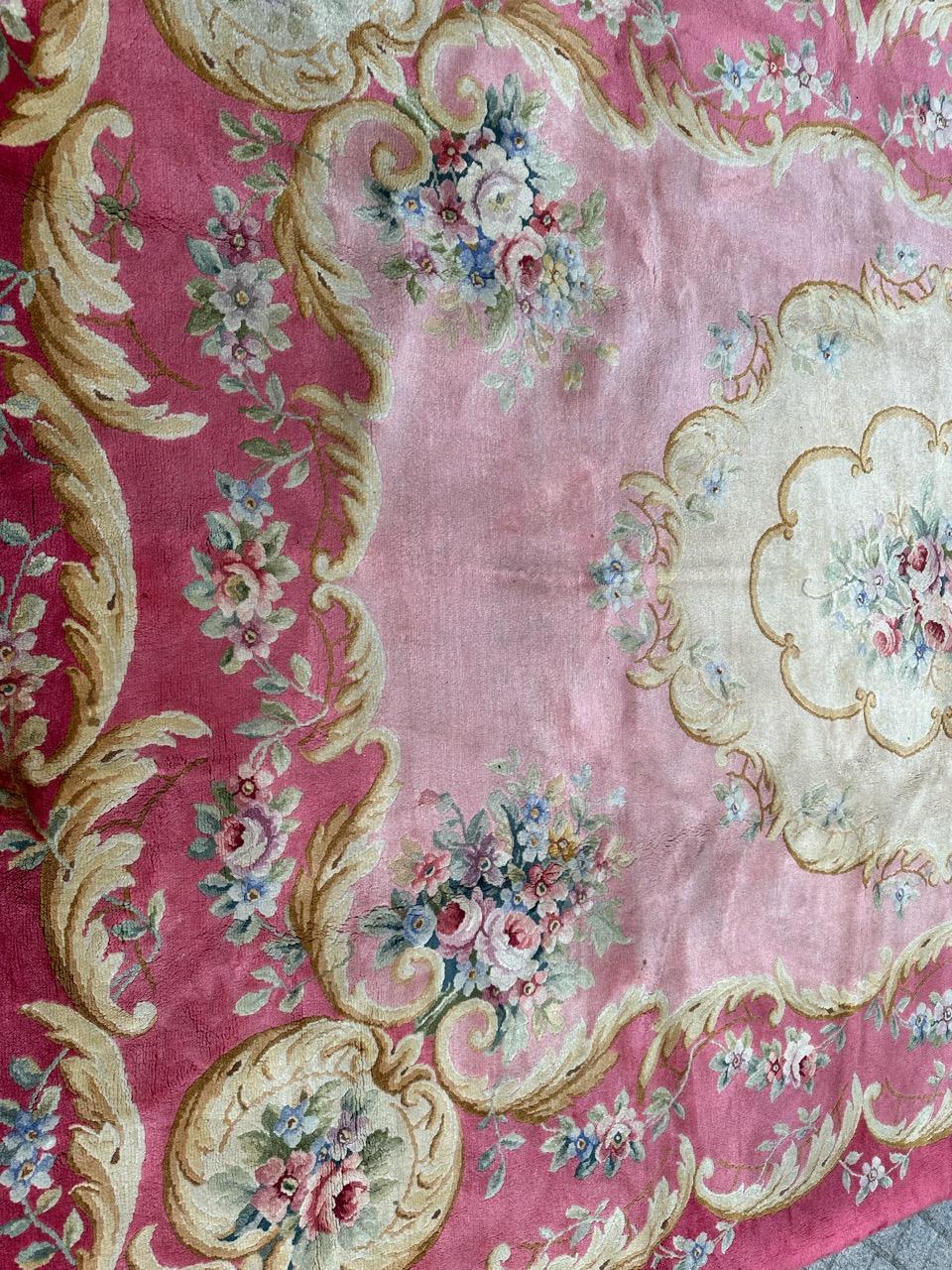 Discover an exquisite antique French Savonnerie rug like no other! This masterpiece captures the elegance of the Napoleon III style, boasting a stunning floral design that evokes timeless beauty. Crafted with meticulous care, it's a true work of