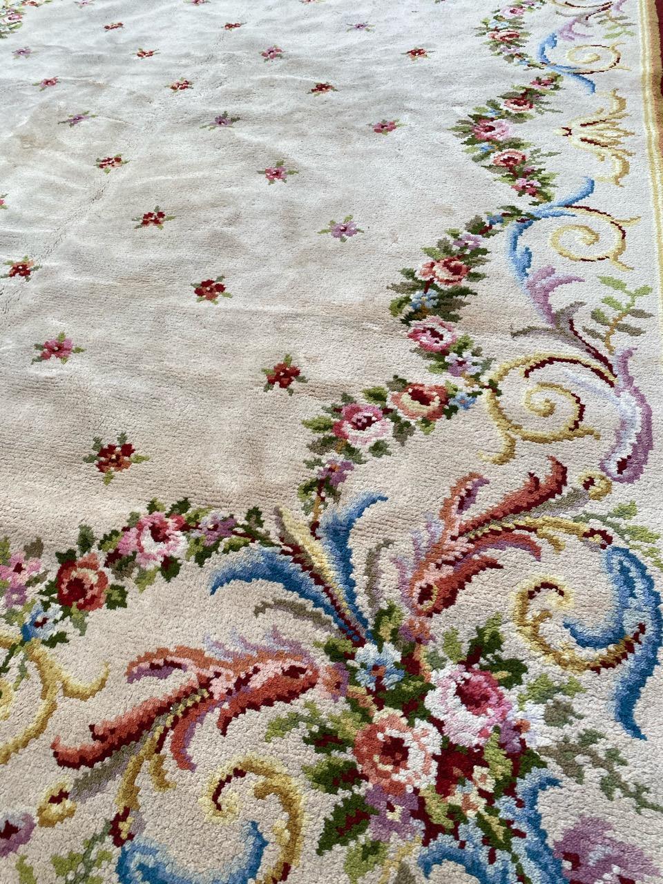 Wool Wonderful Large Antique French Beauvais Savonnerie