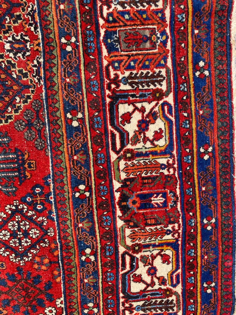 Bobyrug’s Wonderful Large Antique Joshaghan Rug In Good Condition For Sale In Saint Ouen, FR