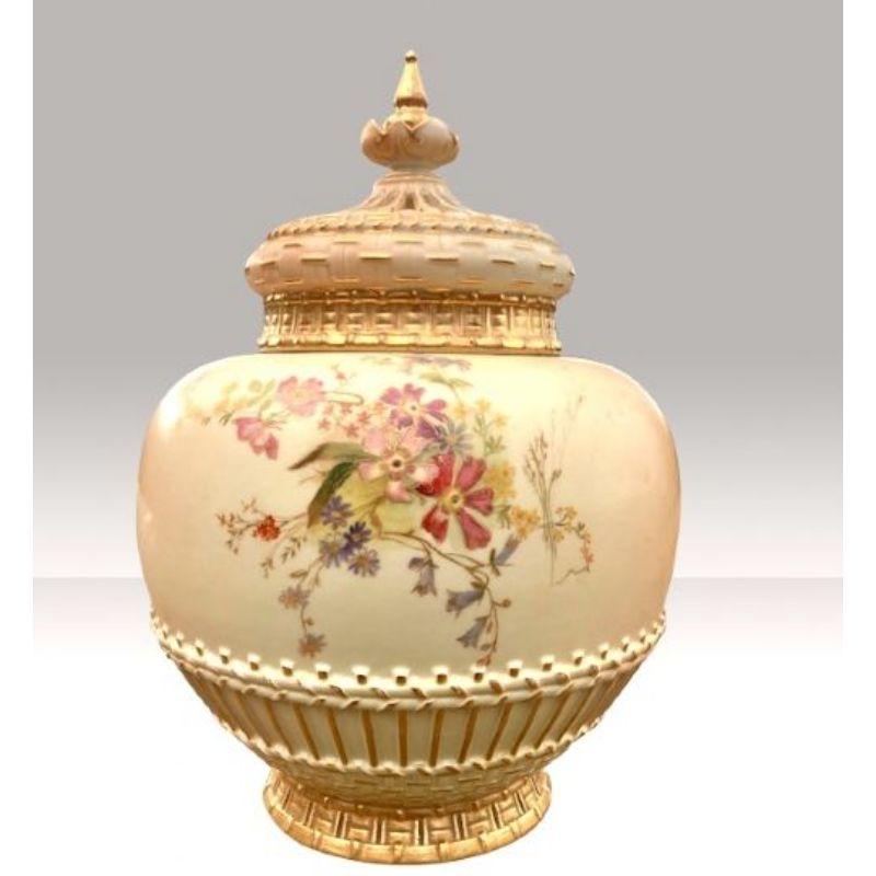 royal worcester pot pourri vase