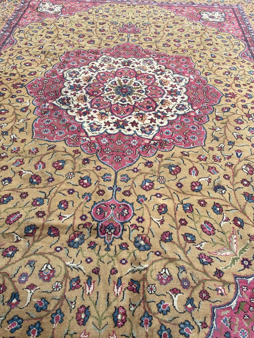 Hand-Knotted Wonderful Large Antique Turkish Sparta Rug For Sale