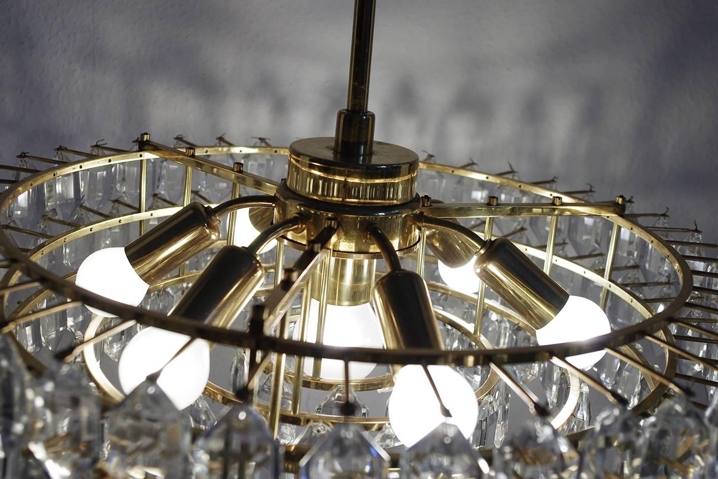 Autrichien Magnifique grand lustre de plafond autrichien vintage, années 1960 en vente