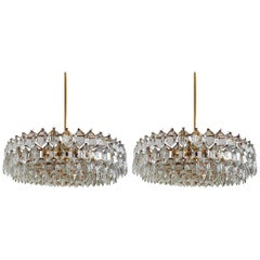Meraviglioso lampadario da soffitto vintage austriaco di grandi dimensioni, anni '60