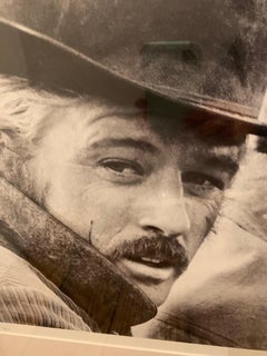 Wunderschöne große Schwarz-Weiß-Fotografie von Newman und Redford