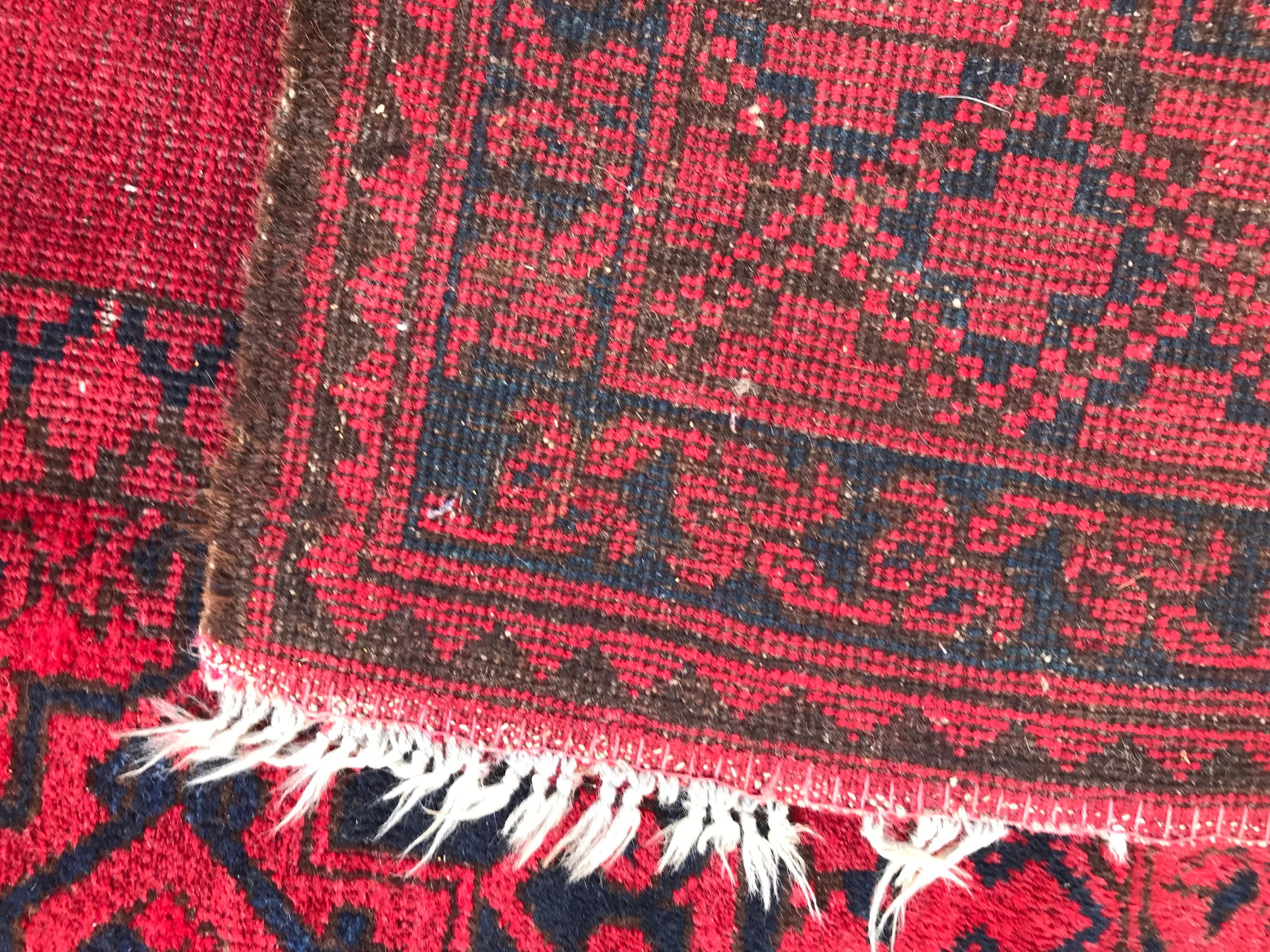 Bobyrug’s Wonderful Large Ersari Afghan Rug For Sale 5