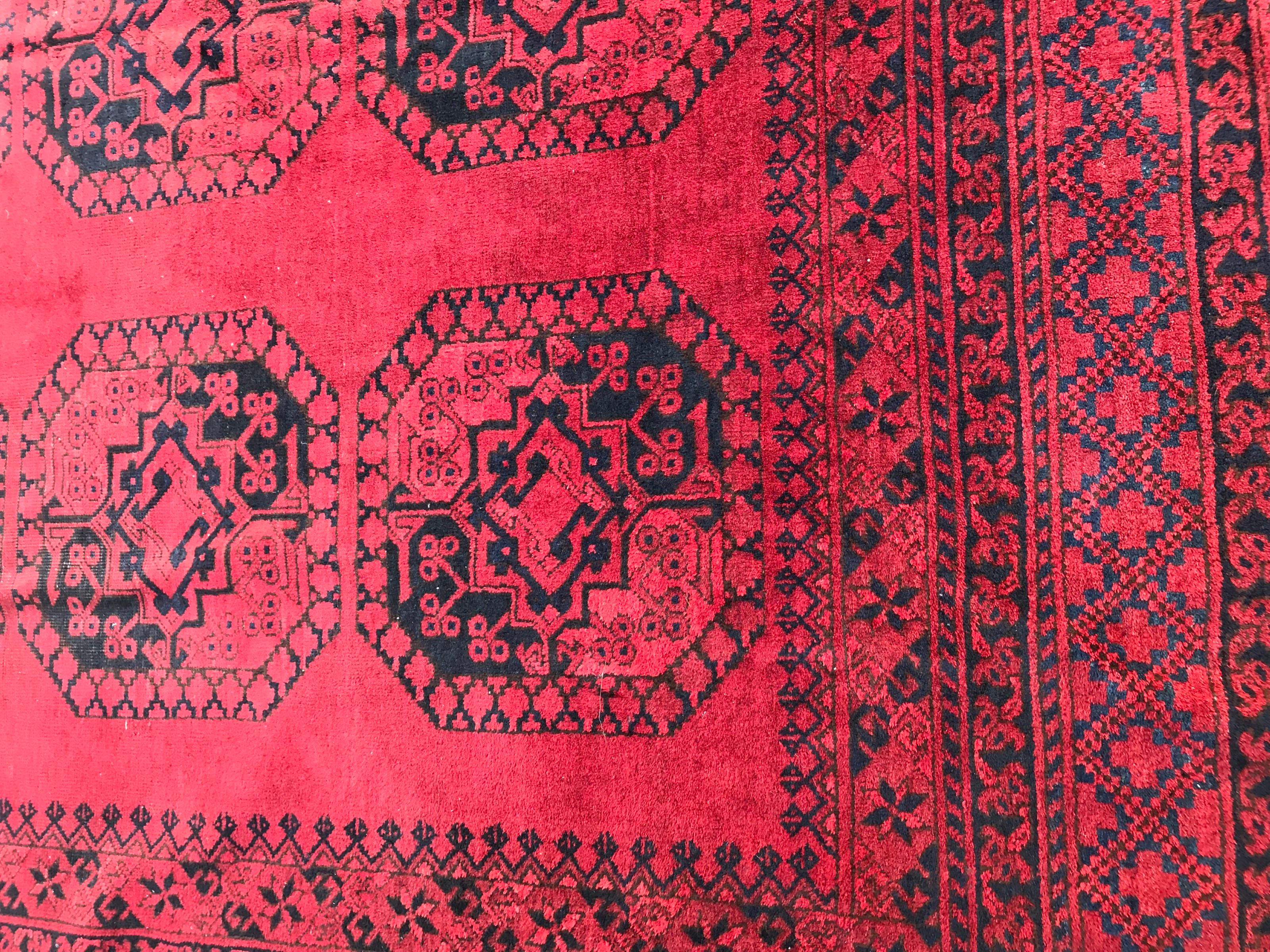 Bobyrug's Wonderful Large Ersari Afghan Rug (Afghanisch) im Angebot