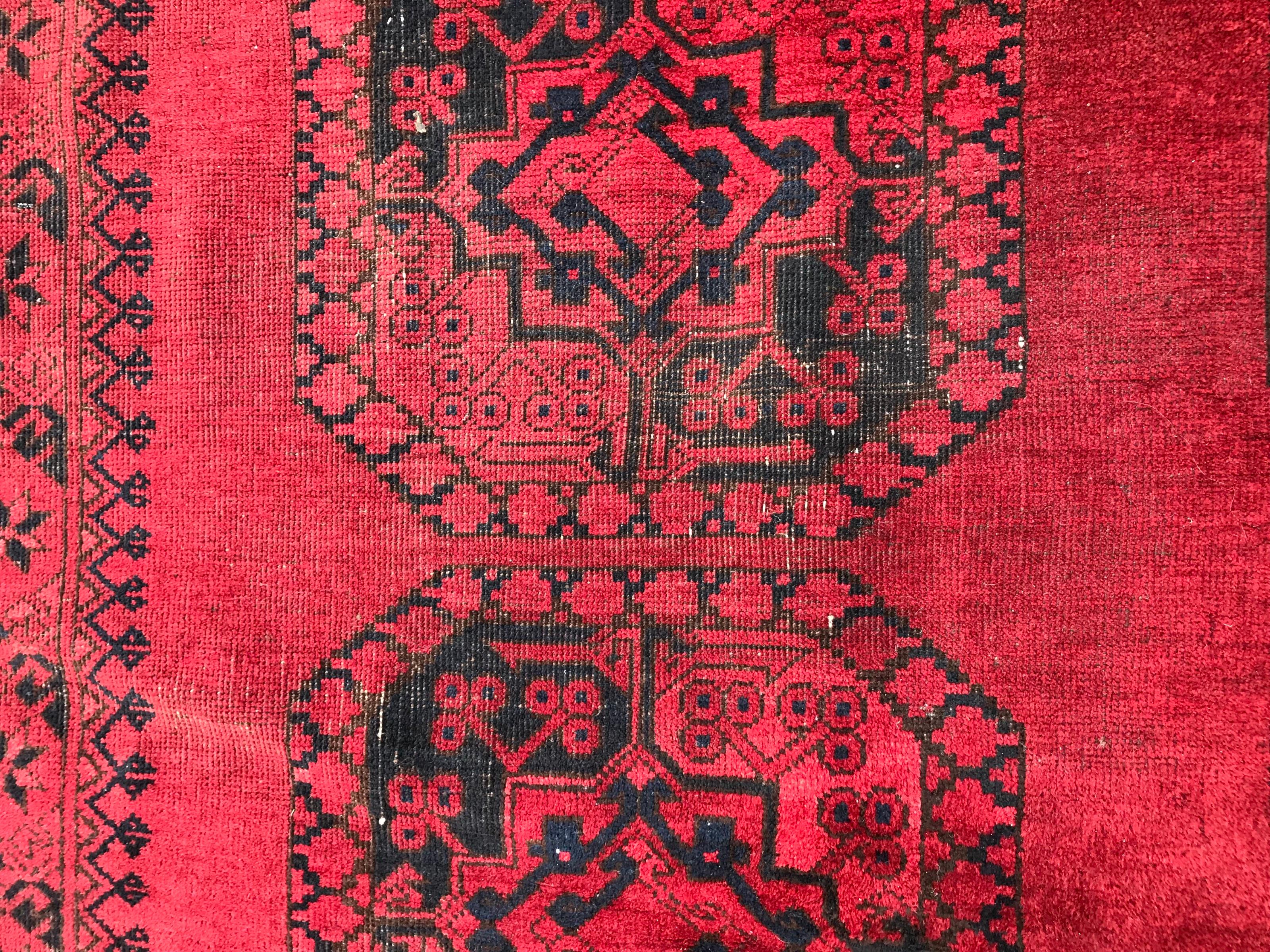 Bobyrug's Wonderful Large Ersari Afghan Rug im Zustand „Gut“ im Angebot in Saint Ouen, FR