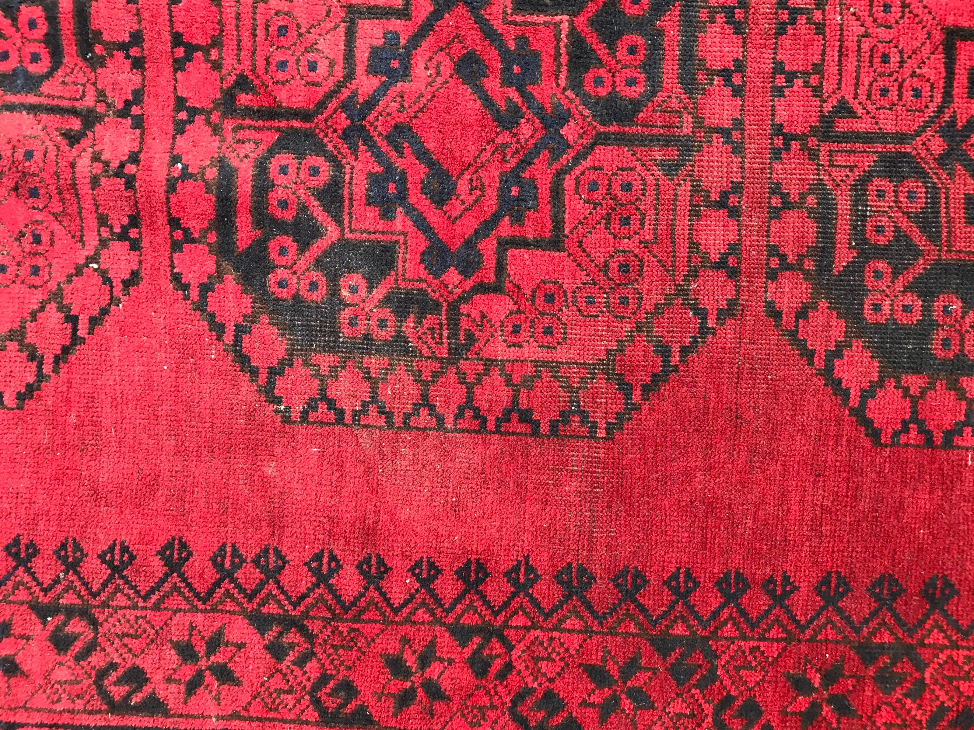 Wool Bobyrug’s Wonderful Large Ersari Afghan Rug For Sale