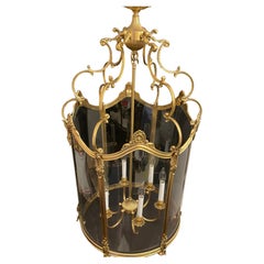 Wonderful Large French Dore Bronze Rococo Louis XV  Lantern Chandelier Fixture