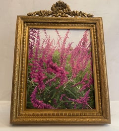 Maravilloso Gran Marco Francés Luis XVI Dore Bronce Guirnalda de lazos