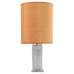 Meravigliosa lampada da tavolo in vetro di Kalmar, Austria anni '70