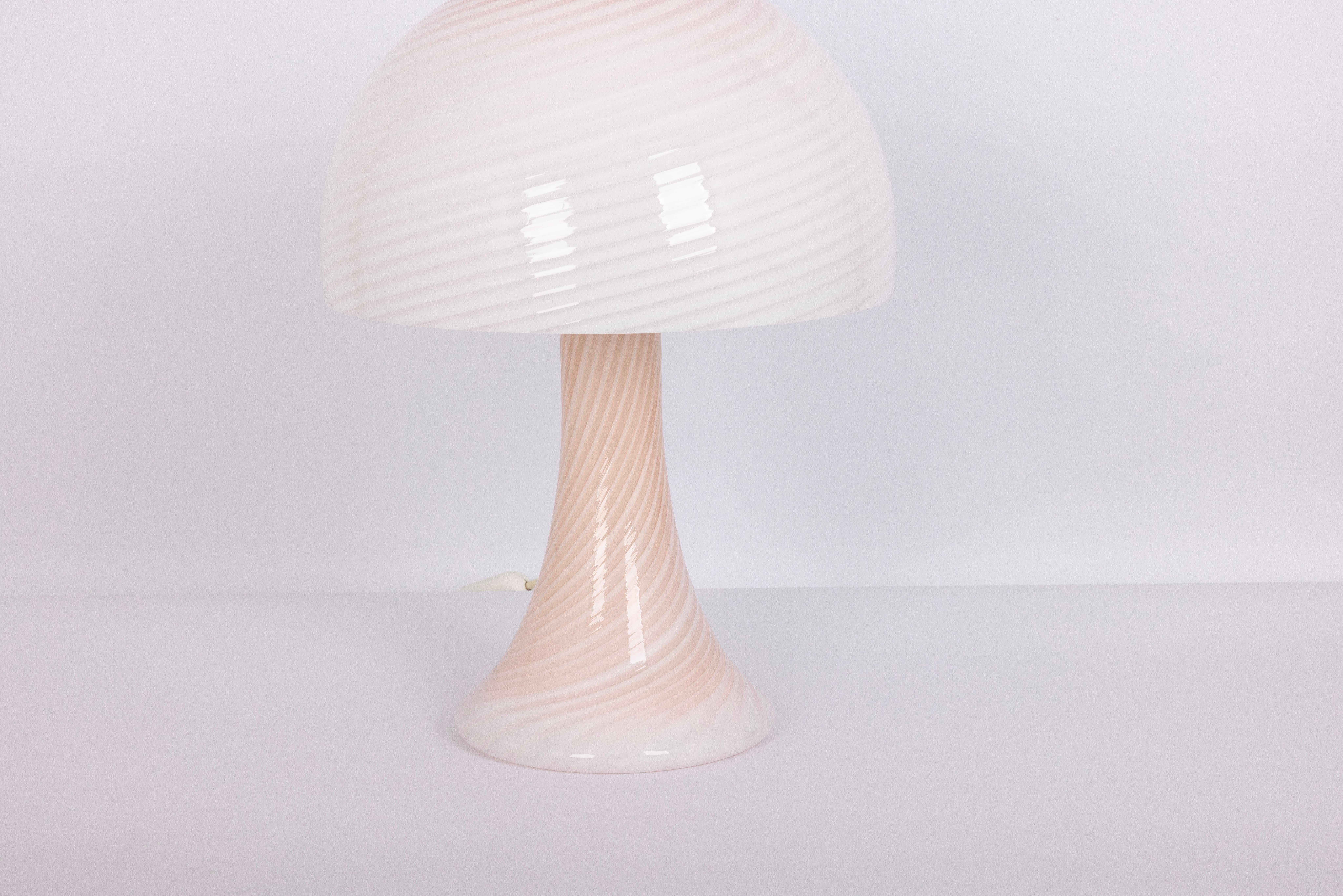Mid-Century Modern Wonderful Large Glass Table Lamp by Kalmar, Austria, 1980s