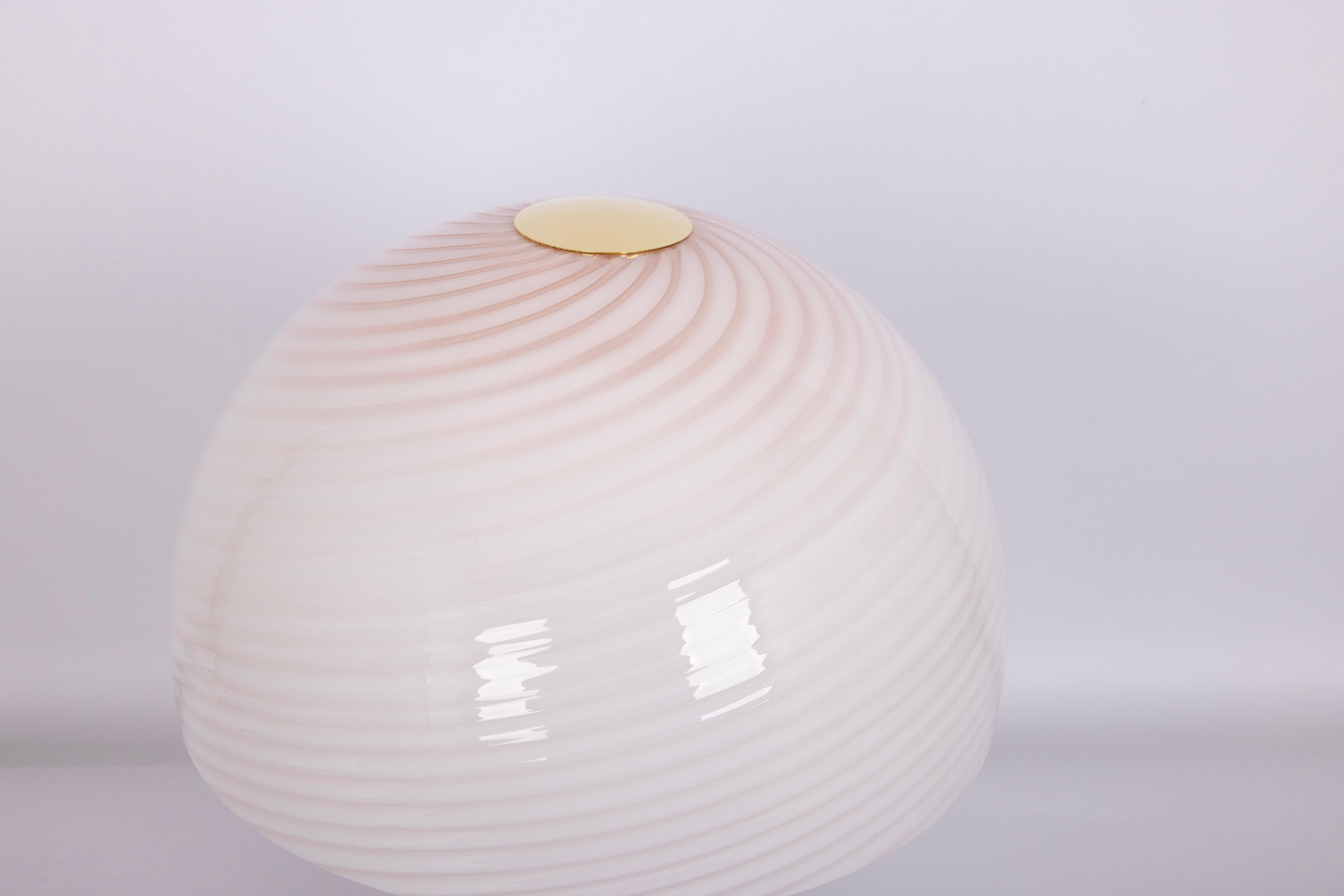 Italian Wonderful Large Glass Table Lamp by Kalmar, Austria, 1980s