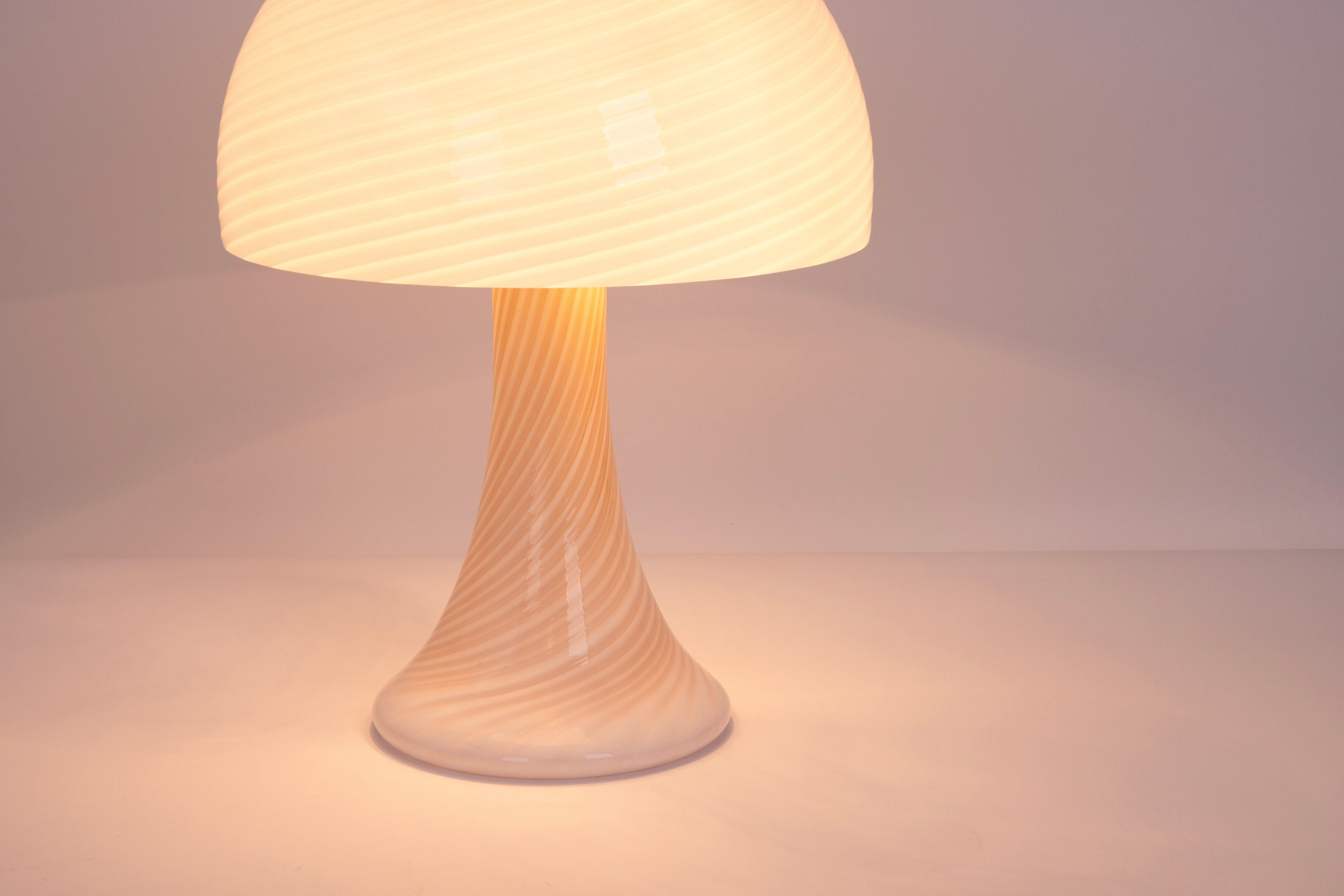 Wonderful Large Glass Table Lamp by Kalmar, Austria, 1980s 1