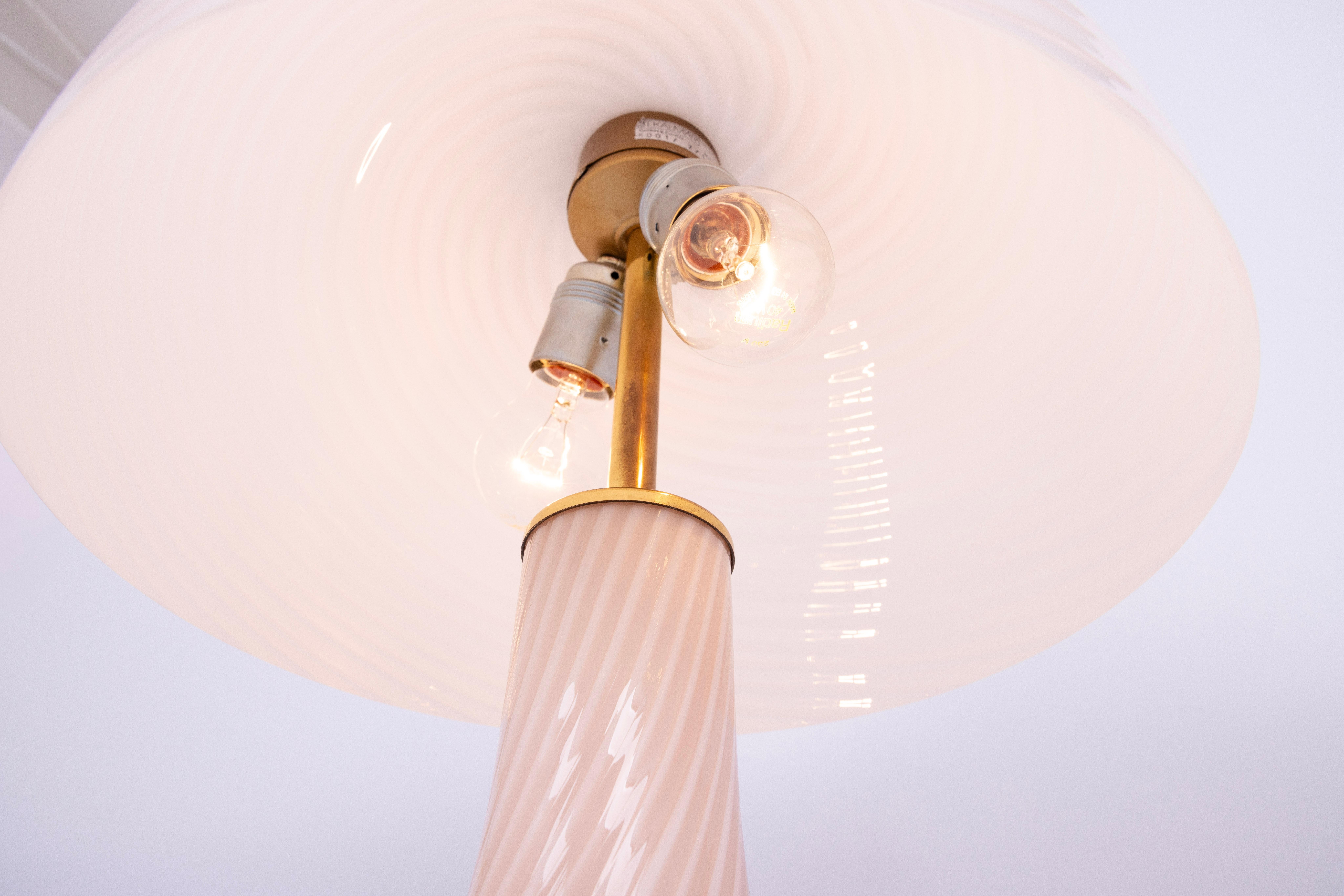 Wonderful Large Glass Table Lamp by Kalmar, Austria, 1980s 3