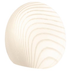 Meravigliosa grande lampada da tavolo in vetro con motivo a zebra Peill & Putzler, Germania, anni '70