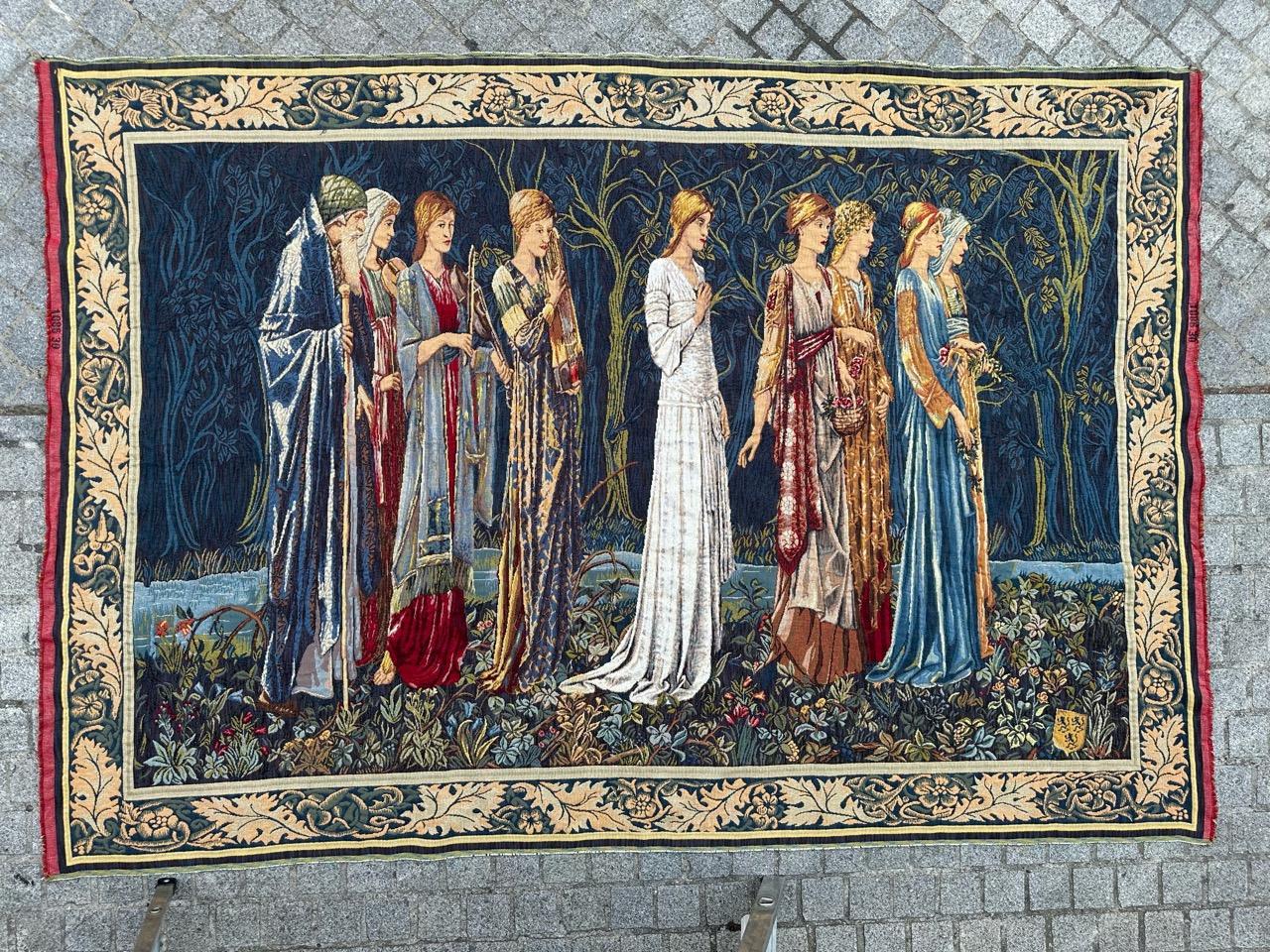 Bobyrug’s Wonderful Large Jaquar Tapestry with Marriage Design  For Sale 9