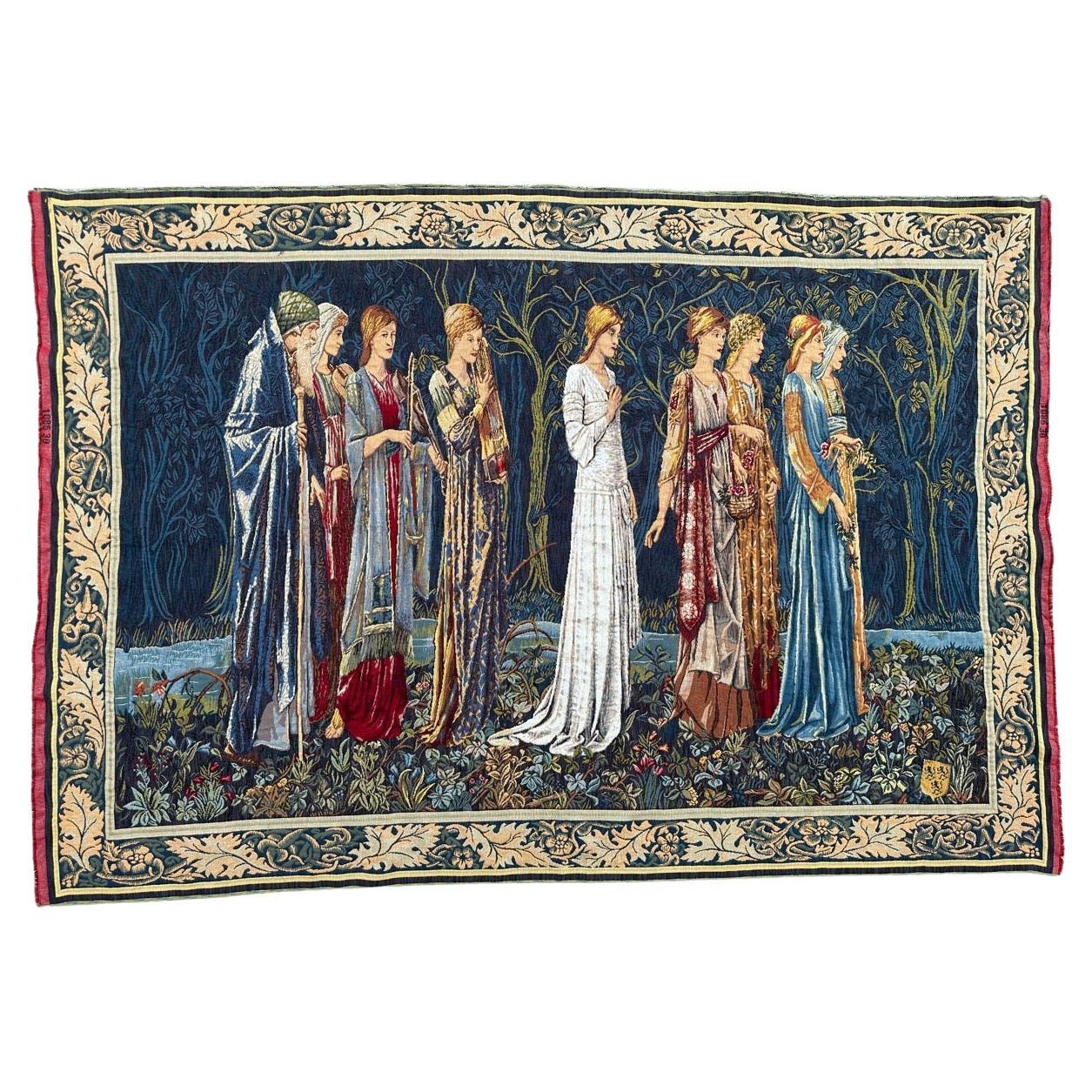 Bobyrug’s Wonderful Large Jaquar Tapestry with Marriage Design  For Sale