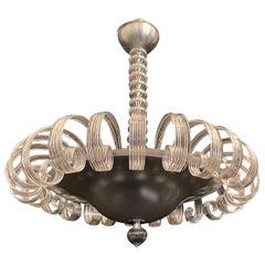 Wunderschöner großer Lorin-Marsh-Kronleuchter aus mundgeblasenem Muranoglas, Mid-Century Modern