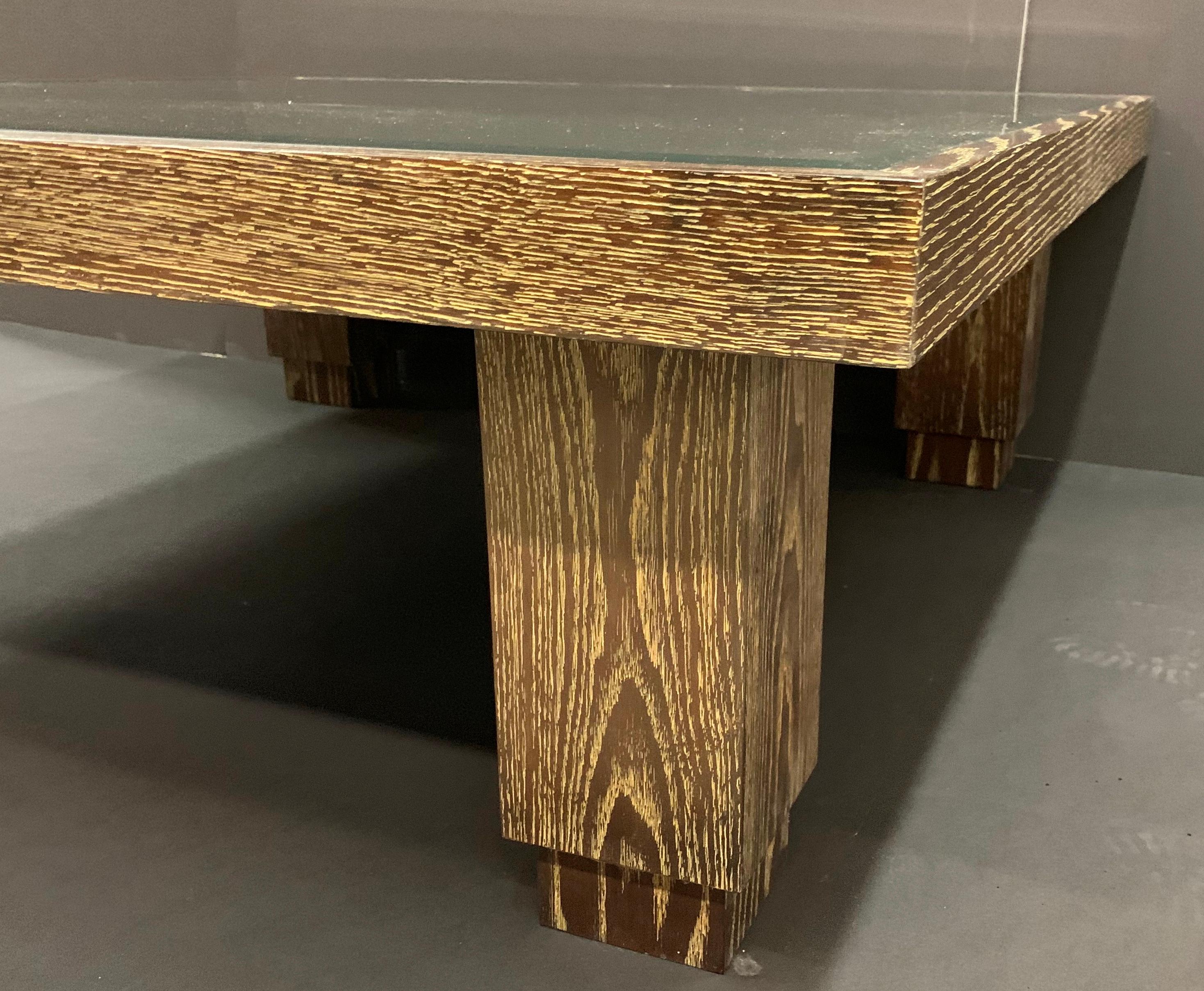 modern square wood coffee table