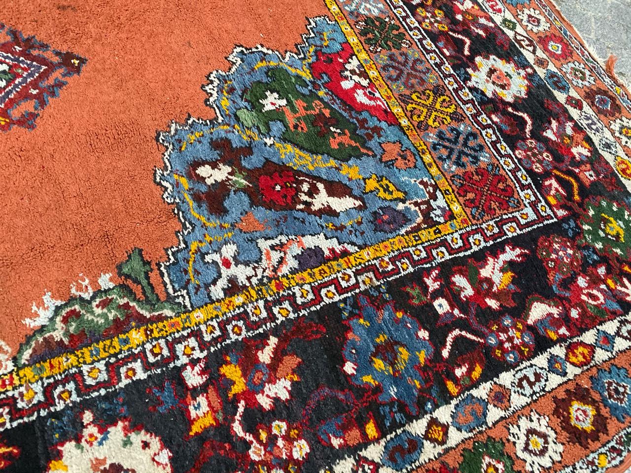 Magnifique grand tapis marocain du milieu du siècle dernier en vente 5