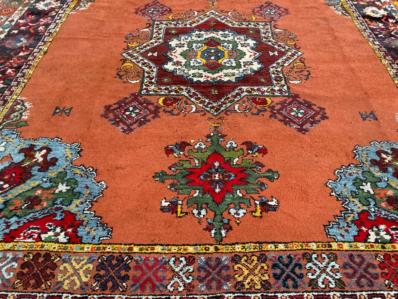 Hand-Knotted Wonderful Large Midcentury Moroccan Rug For Sale