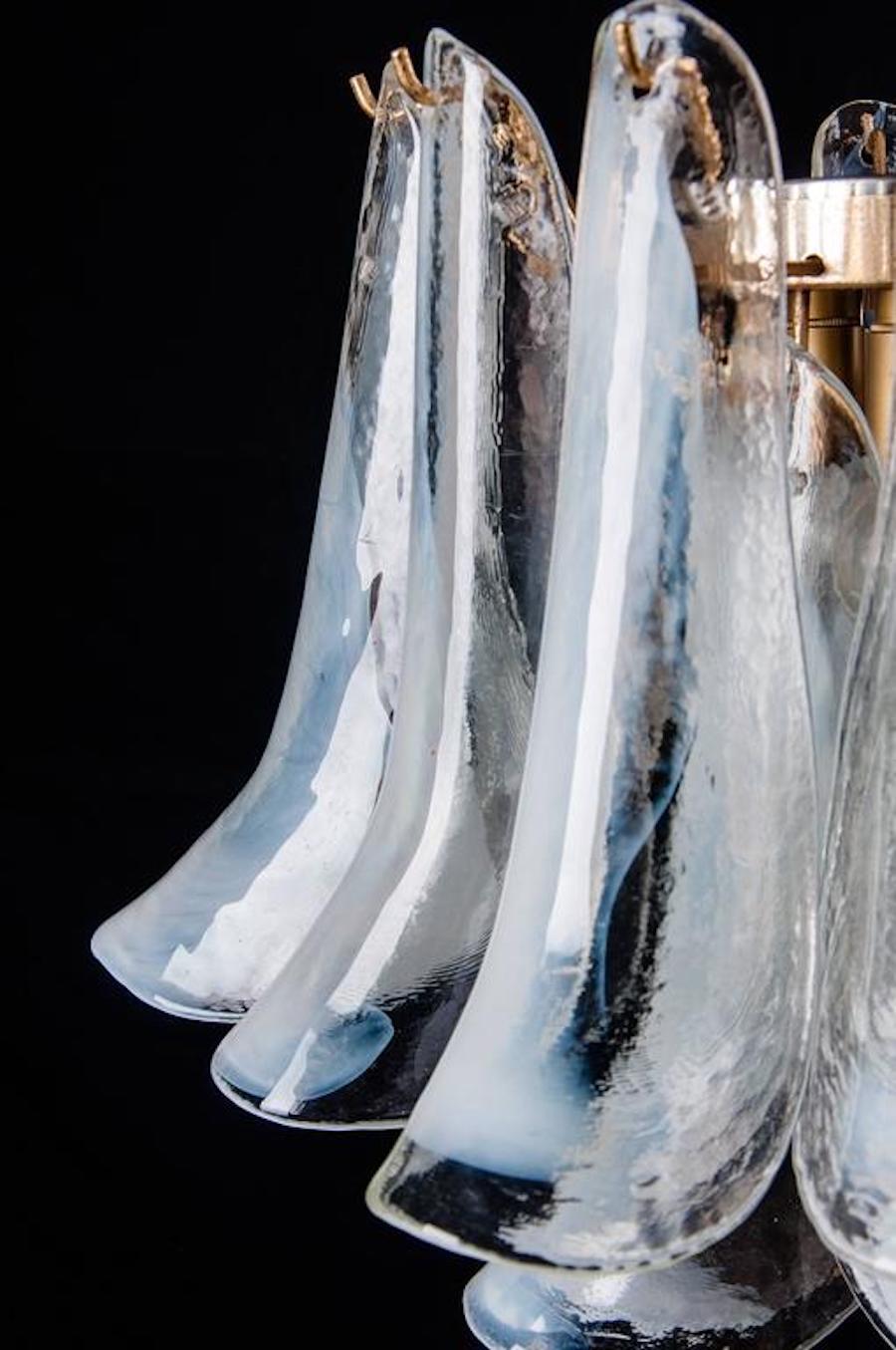 Wunderschöne große Muranoglas-Kronleuchter oder Deckenleuchte (Messing) im Angebot