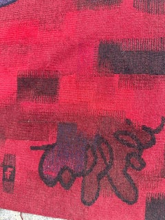 Merveilleuse grande tapisserie française moderne originale d'Aubusson par Louis Toffoli