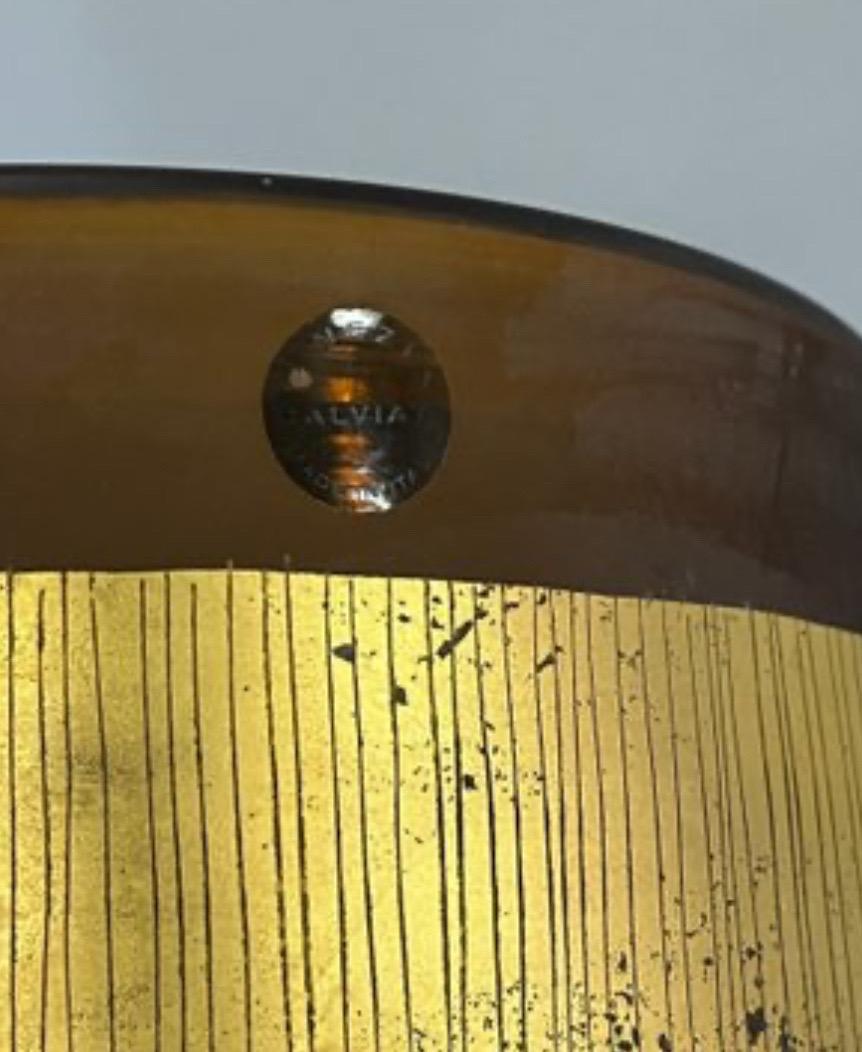 Italiano Meraviglioso grande vaso di Salviati Fasciati in vetro di Murano con oro e doratura Made In Italy in vendita