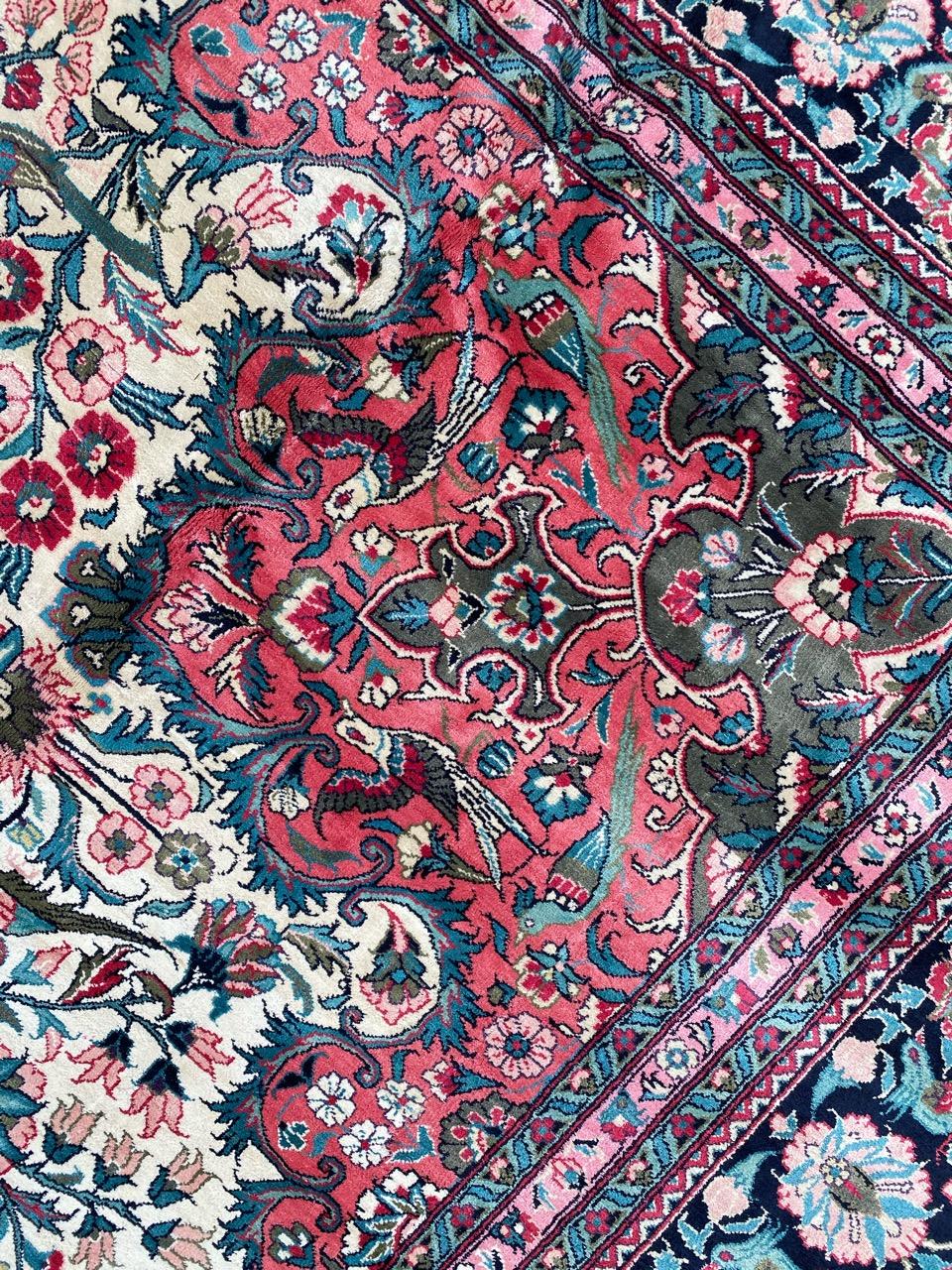 Bobyrug’s Wonderful Large Silk Persian Design Chinese Rug For Sale 4