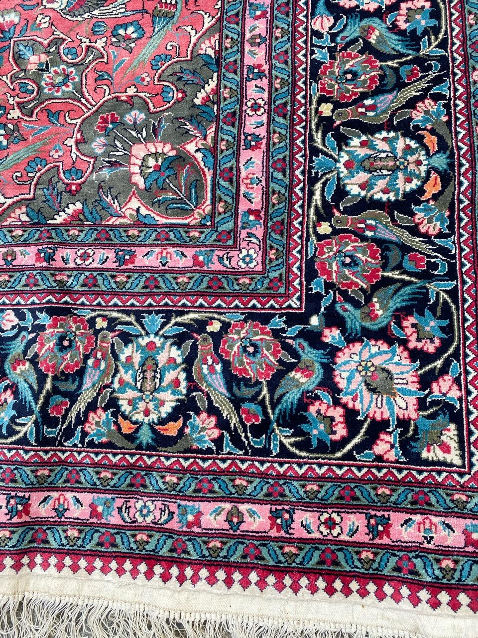 Bobyrug’s Wonderful Large Silk Persian Design Chinese Rug For Sale 7