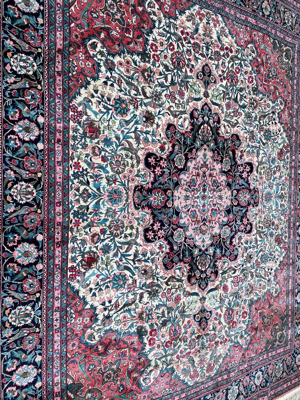 Bobyrug’s Wonderful Large Silk Persian Design Chinese Rug For Sale 9