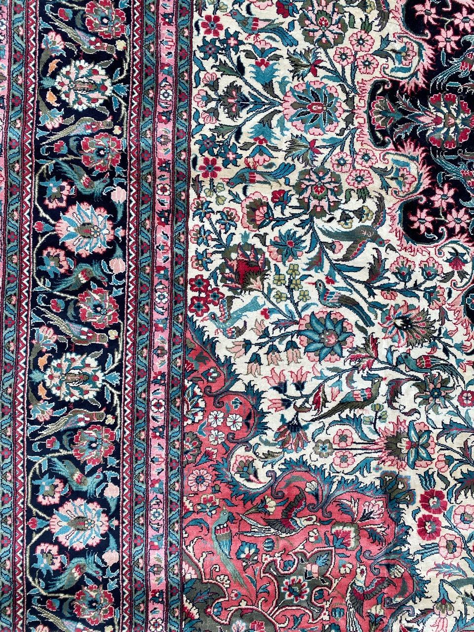 Bobyrug’s Wonderful Large Silk Persian Design Chinese Rug For Sale 11