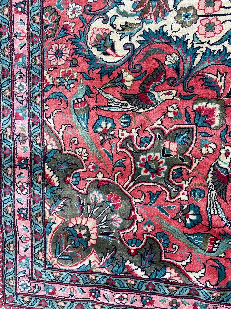 Bobyrug’s Wonderful Large Silk Persian Design Chinese Rug For Sale 12