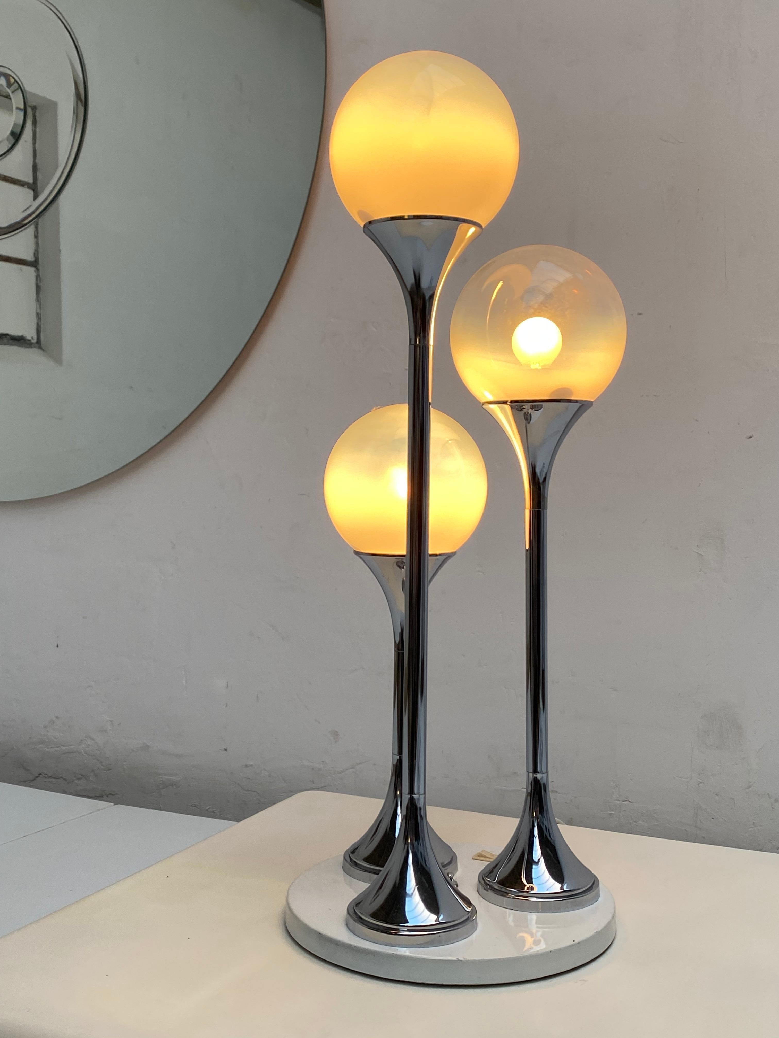 Wonderful Large Space Age Table Lamp by Targetti Sankey, Italy, 1970s 3