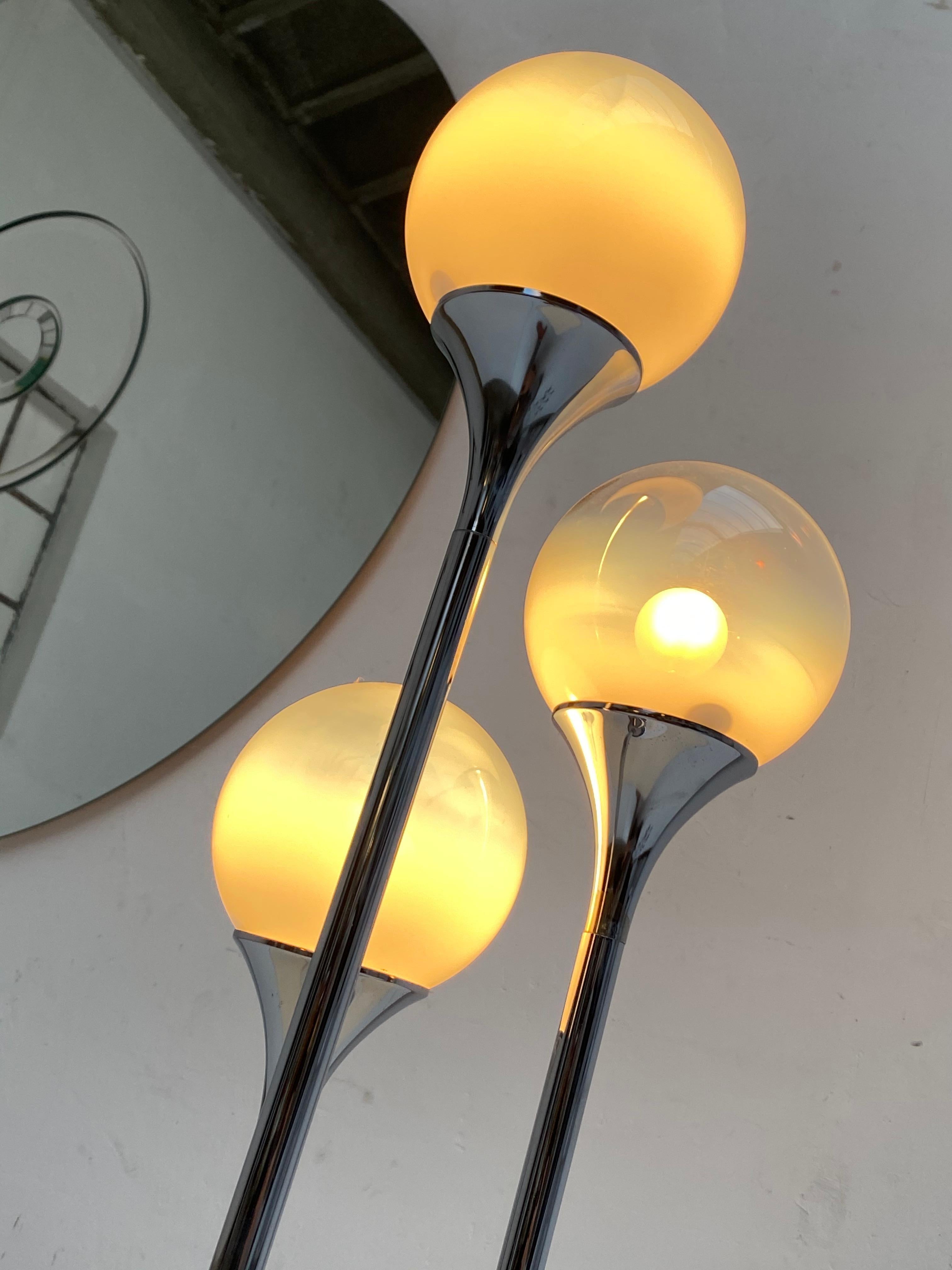 Wonderful Large Space Age Table Lamp by Targetti Sankey, Italy, 1970s In Good Condition In Bergen op Zoom, NL