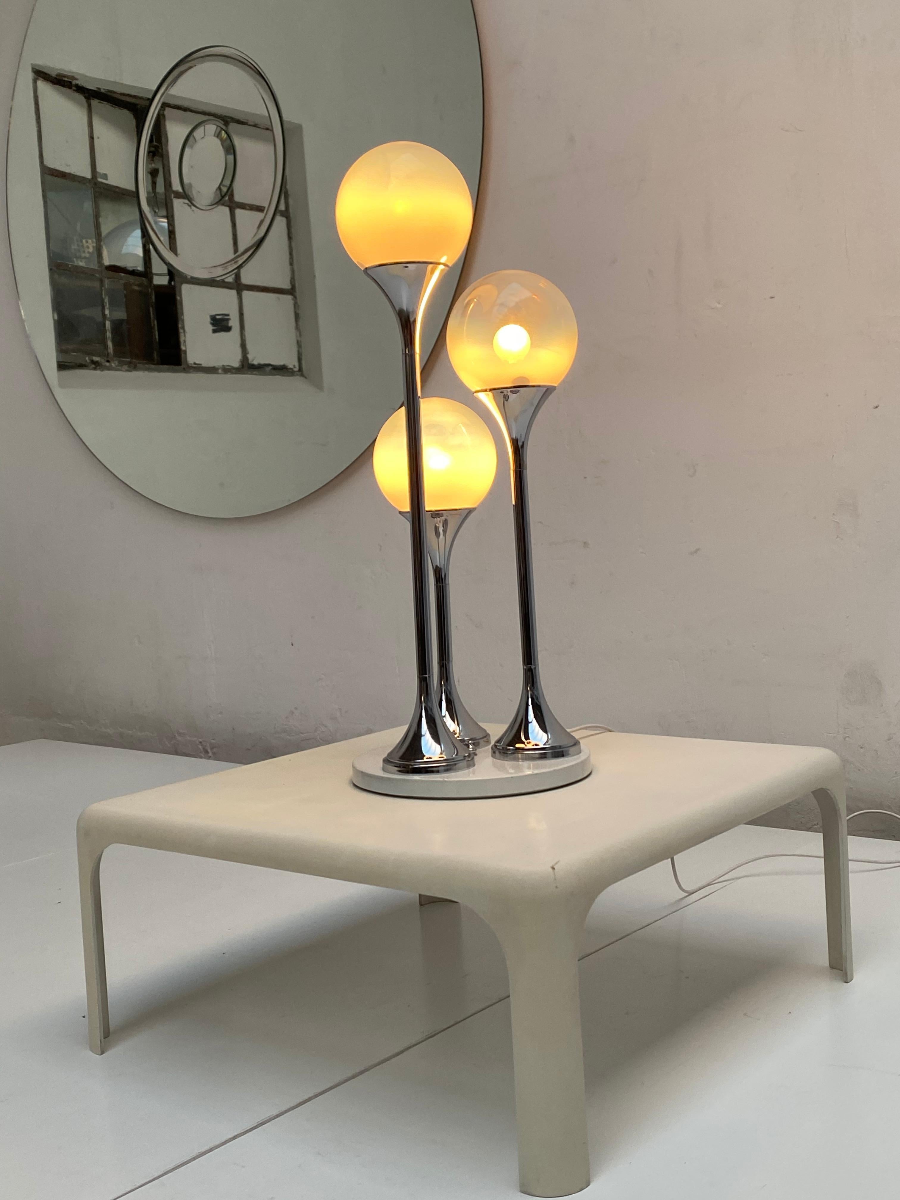 Wonderful Large Space Age Table Lamp by Targetti Sankey, Italy, 1970s 1