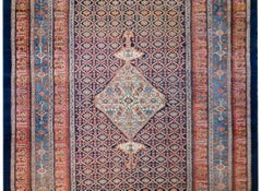 Meraviglioso tappeto Bibikibad della fine del XIX secolo