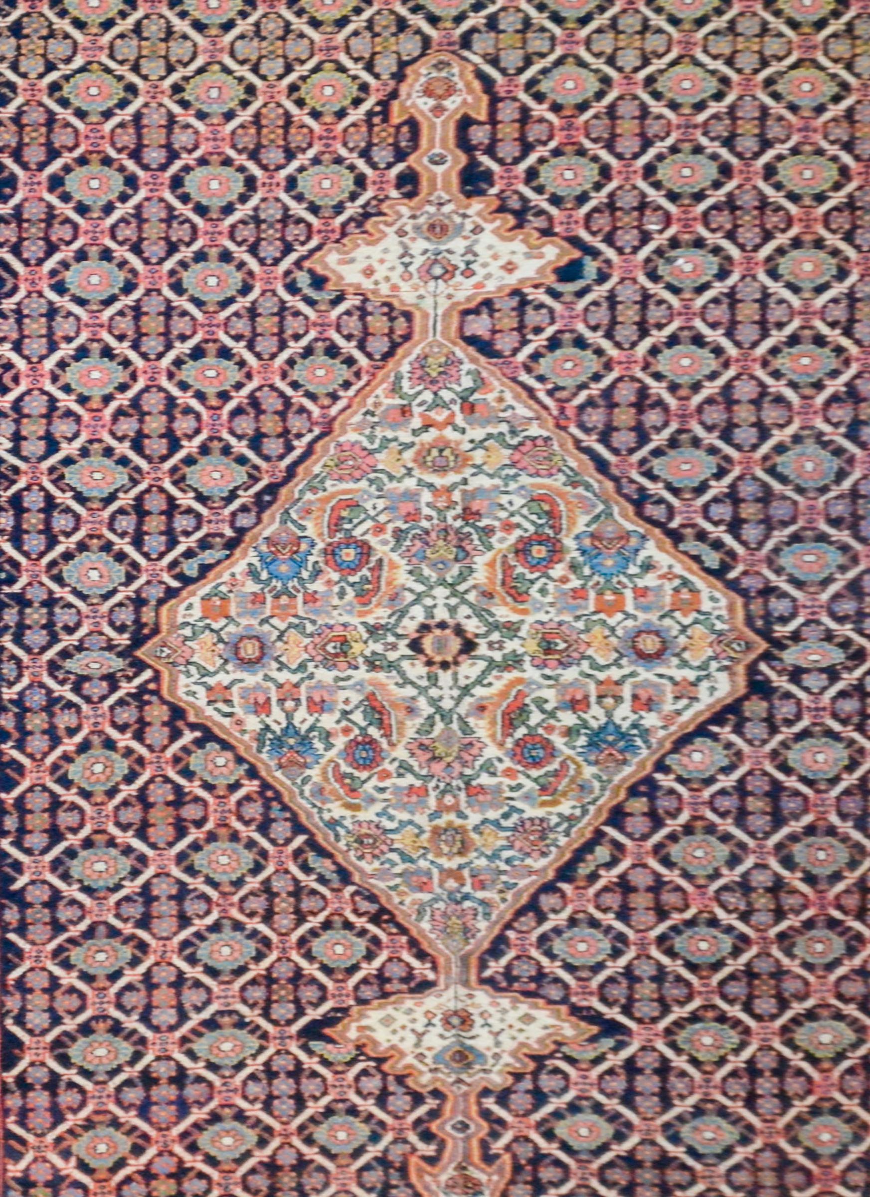 Tabriz Wonderful Late 19th Century Bibikibad Rug For Sale