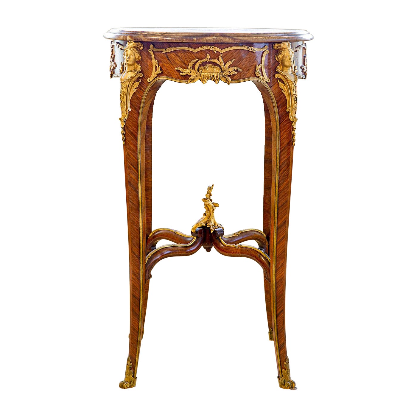 Wonderful Late 19th Century Gilt Bronze Mounted Guéridon by François Linke
